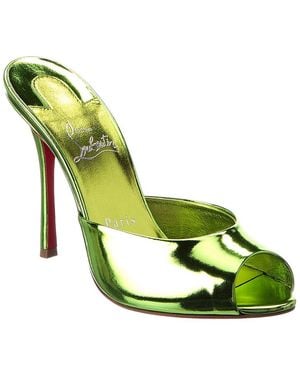 Christian Louboutin Me Dolly 100 Patent Mule - Green