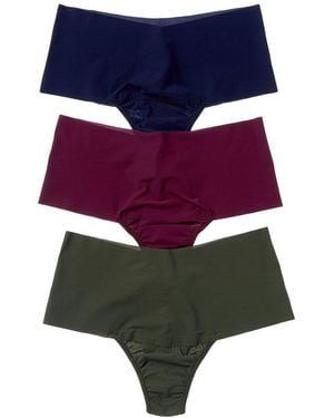 Hanky Panky 3pk Breathesoft High-rise Thong - Blue