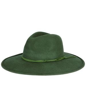 San Diego Hat First Rain Wool Fedora - Green