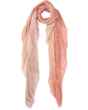 Blue Pacific Vintage Dip-dye Ombre Cashmere-blend Scarf - Pink