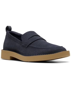 Clarks Martock Lo Suede Loafer - Blue