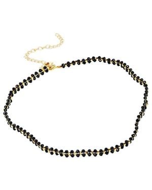 Savvy Cie 14K Plated Beads Necklace - Metallic