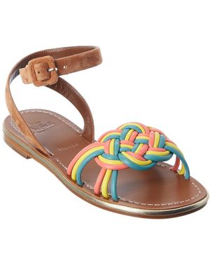 Christian Louboutin Ella Leather Sandal - Metallic