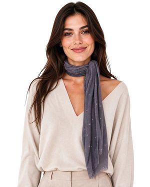 Blue Pacific Vintage Stars Cashmere-Blend Neckerchief - Multicolour
