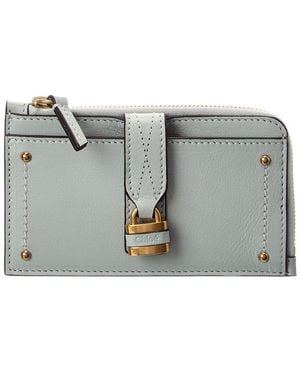 Chloé Paddington Leather Coin Purse - Gray