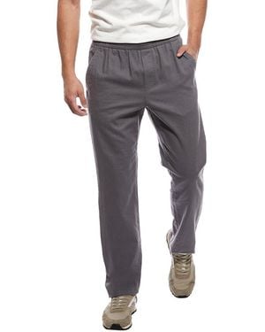 Vince Hemp Linen-Blend Drawstring Pant - Gray