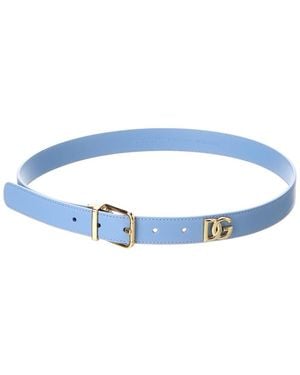 Dolce & Gabbana Leather Belt - Blue