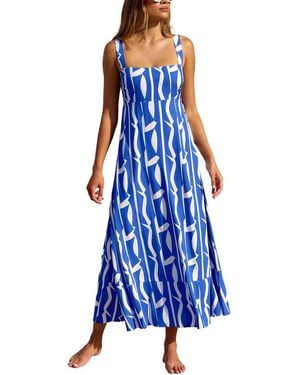 LEON GORI Midi Dress - Blue