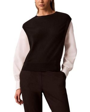 Calvin Klein Poplin Open Side Twofer Perfect Blend - Black