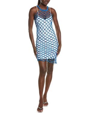 Paris Georgia Basics Glass Beaded Net Skirt - Blue
