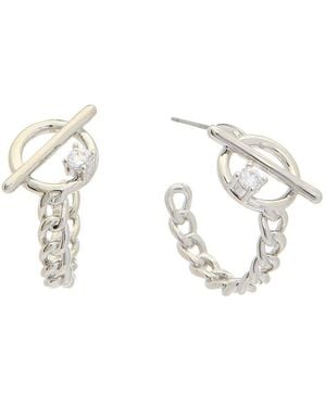 Juvell 18k Plated Hoops - White