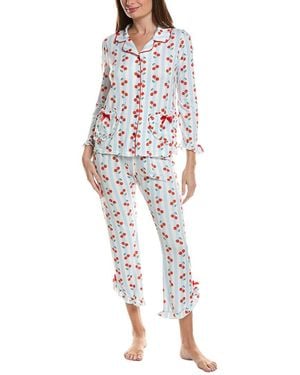Sugar 2Pc Ruffle Heart Pocket Pant Set - White