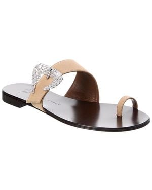 Giuseppe Zanotti Ganass Canvas Sandal - Brown