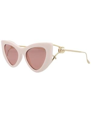 Gucci 52Mm Sunglasses - Pink