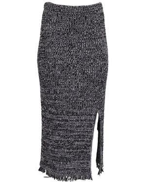 Diane von Furstenberg Knitted Midi Skirt (authentic Pre- Loved) - Grey