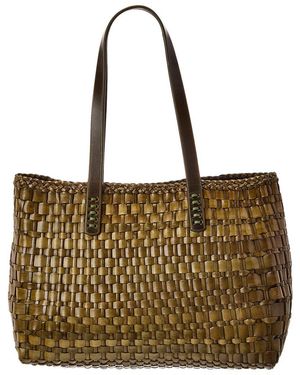 Dragon Diffusion Salvage Leather Tote - Natural