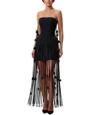 Amanda Royal Maxi Dress - Black