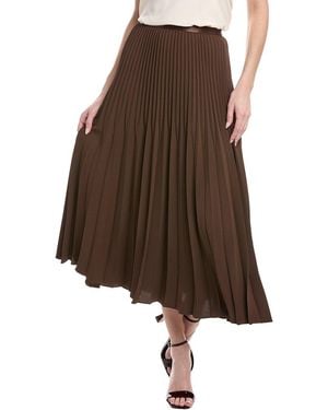 SERENETTE Pleated Skirt - Brown