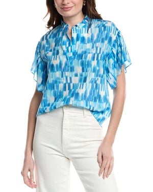 Marella Oracolo Silk Shirt - Blue