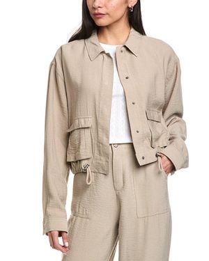 Splendid Breck Crepe Jacket - Natural