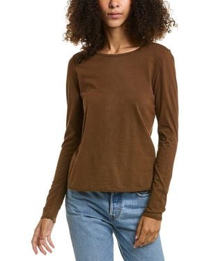 Bella Dahl Crew Neck T-shirt - Brown