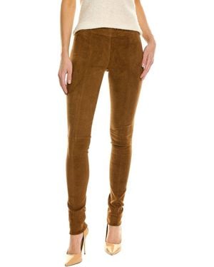 Ferragamo Suede Legging - Brown