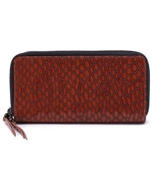 Hobo International Dixon Large Leather Zip Wallet - Red