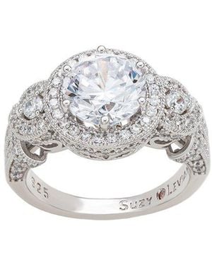 Suzy Levian CZ Jewelry Suzy Levian Silver Cz Ring - White