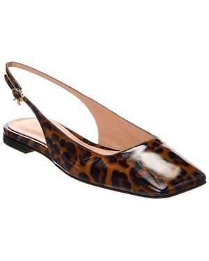 Gianvito Rossi Leather Ballerina Flat - Brown
