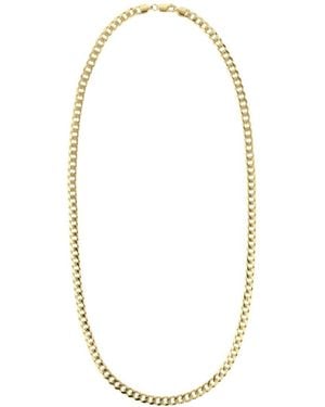 Italian Silver 14K Over Chain Bracelet - Metallic