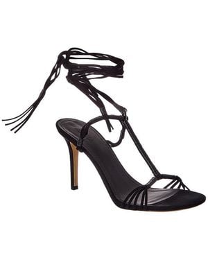 Isabel Marant Suede & Leather Sandal - White