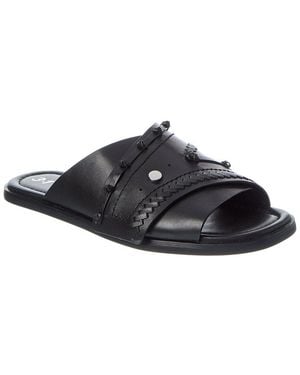 3.1 Phillip Lim Crossover Leather Slide - Black