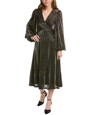 Traffic People Faltering Midi Dress - Green