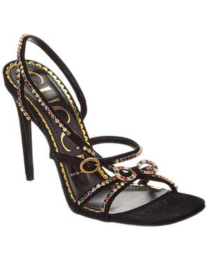 Gucci Suede Sandal - Metallic