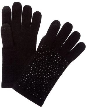 Sofiacashmere Sofiacashmere Scattered Heat Set Cashmere Glove - Black
