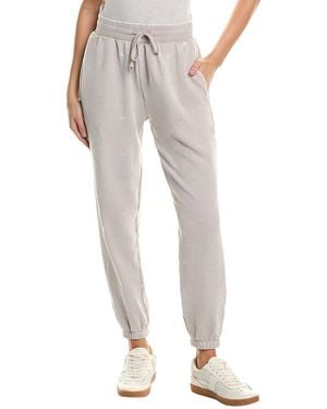 Splendid Elise Embroidered Jogger - Gray