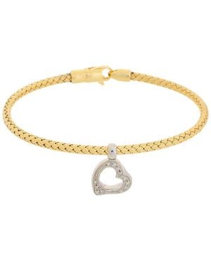 Meshmerise 18K Rose Vermeil 0.1 Ct. Tw. Diamond Mesh Bangle - White
