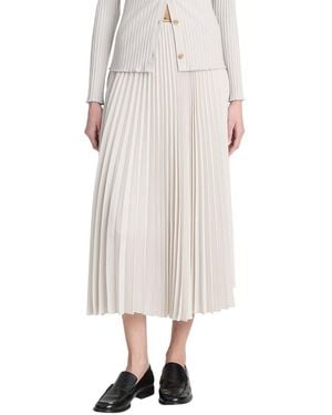 Vince Draped Pleated Skirt - White