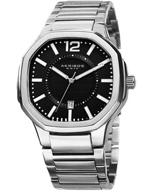 Akribos Xxiv Akribos Xxvi Stainless Steel Watch - Gray