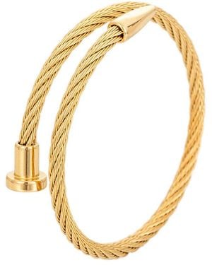 Eye Candy LA The Bold Collection Titanium Leo Cuff Bracelet - Metallic