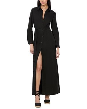 Alice + Olivia Alice + Olivia Chassidy Linen-blend Dress - Black