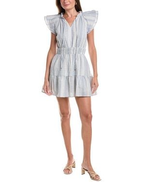 Marion Floral Mini Dress - Blue