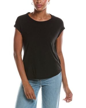 James Perse Circular Shell Top - Black