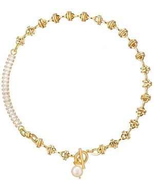 Eye Candy LA Cz Eliana Necklace - Metallic
