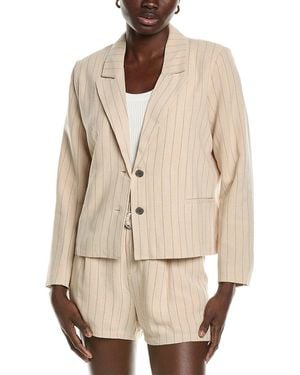 Chaser Brand Santanaa Linen-blend Blazer - Natural