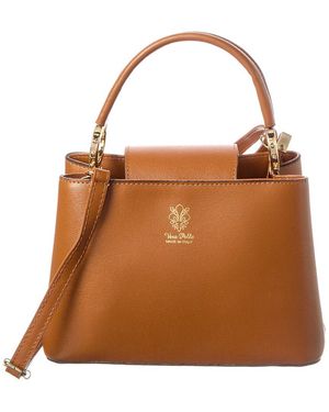 Italian Leather Crossbody - Brown