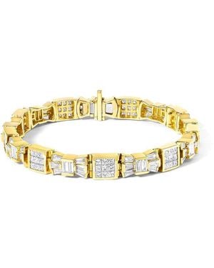 Haus of Brilliance 14K 9.01 Ct. Tw. Diamond Link Bracelet - Metallic