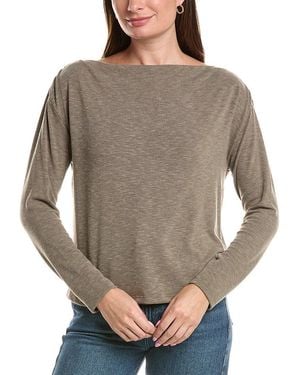 Michael Stars Elsie Long Sleeve Top - Gray
