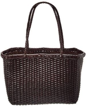 Dragon Diffusion B Weave Small Leather Tote - Black