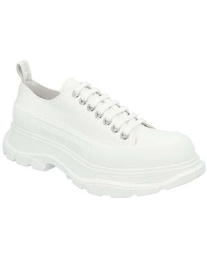 McQueen Canvas Tread Low, Never Worn (Authentic Pre-Loved) - White